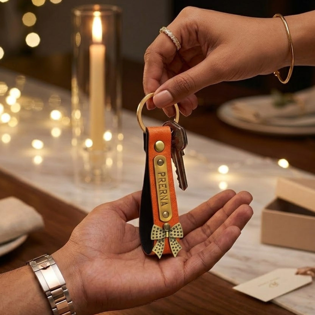 Personalized Keychain - Orange