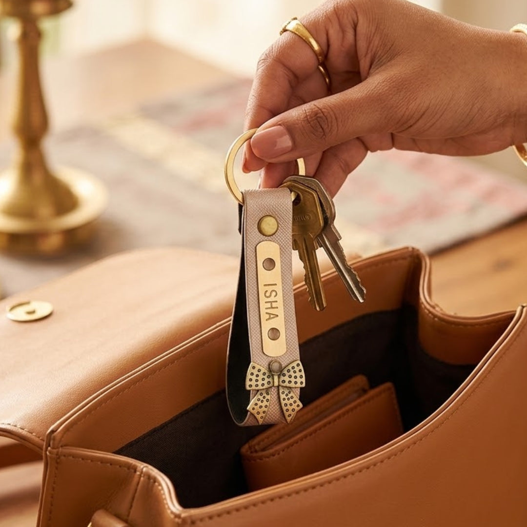 Personalized Keychain - Rose gold