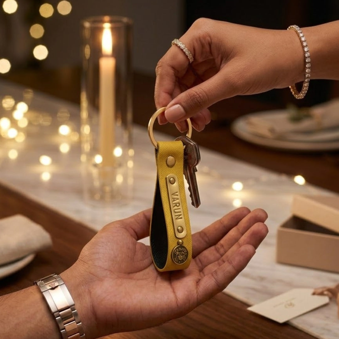 Personalized Keychain - Chrome Yellow