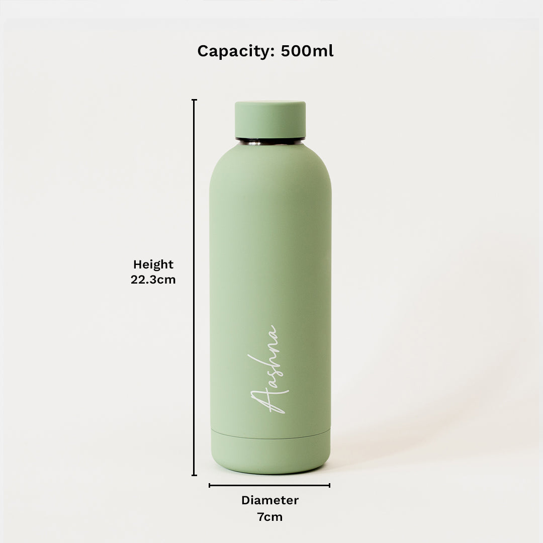 Quench - Personalised Water Bottle - Sage Green