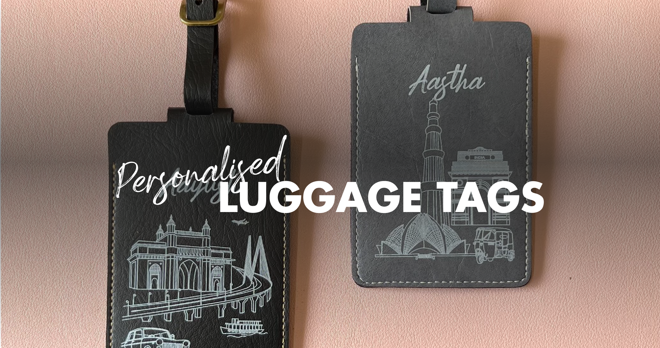 Set of Two Personalised Honeymoon Luggage Tags - Etsy