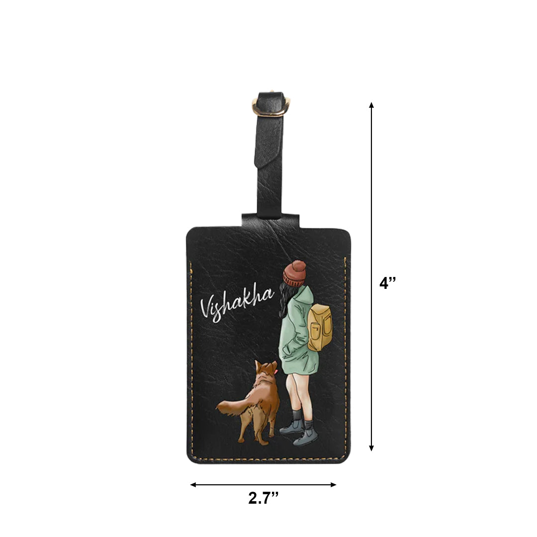 Personalised Luggage/Baggage Tag - Backpacker