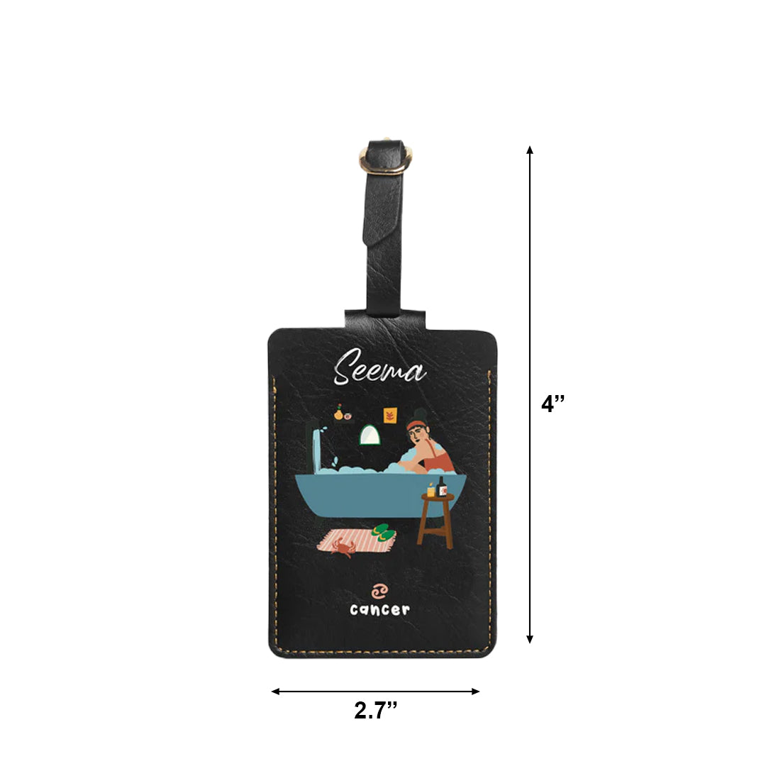 Personalised Luggage/Baggage Tag - Compassionate Cancer