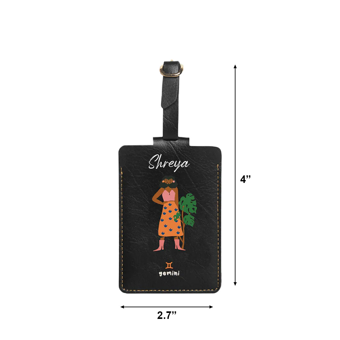 Personalised Luggage/Baggage Tag - Generous Gemini