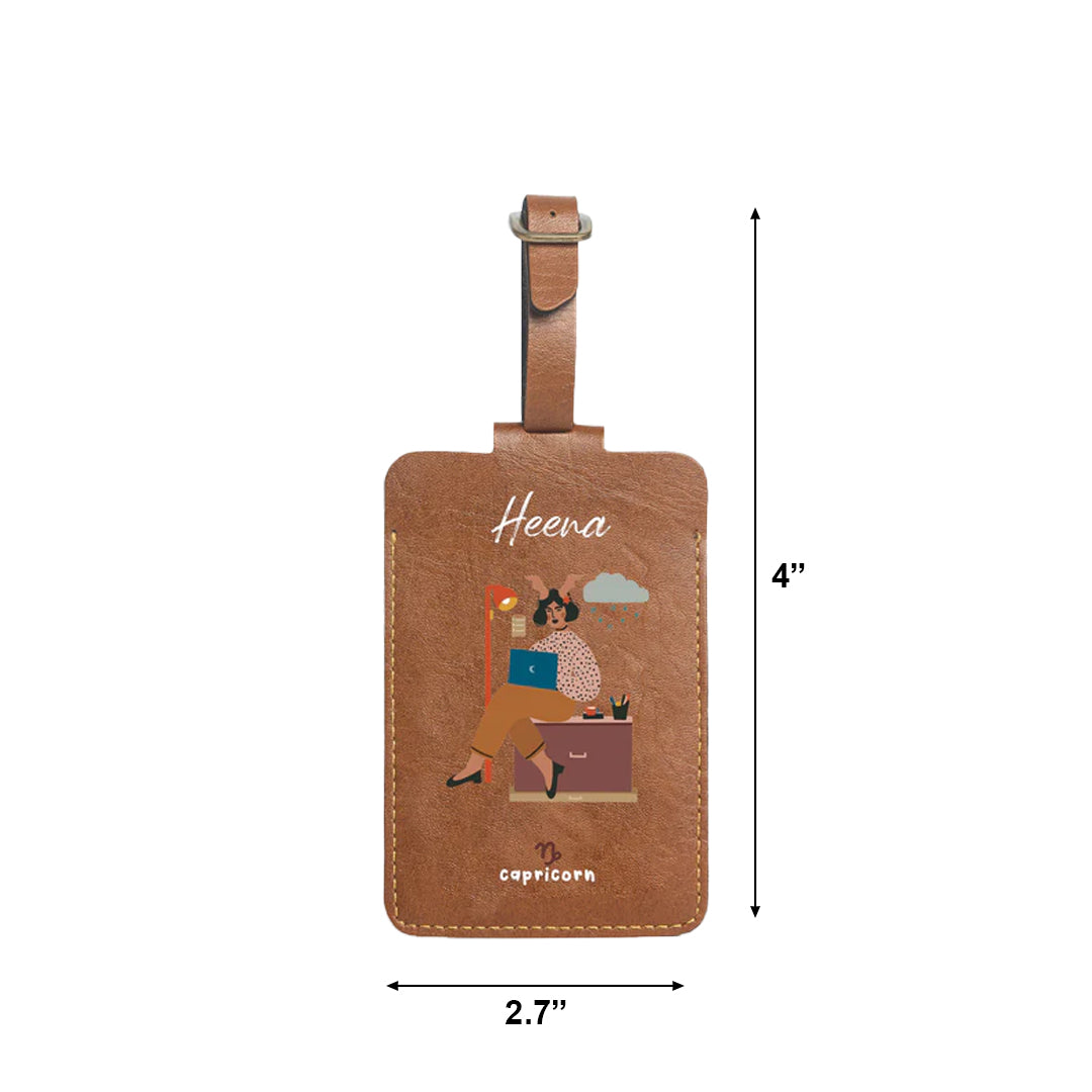 Personalised Luggage/Baggage Tag - Charming Capricorn