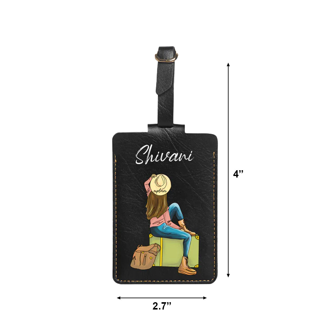 Personalised Luggage/Baggage Tag - Wanderlust