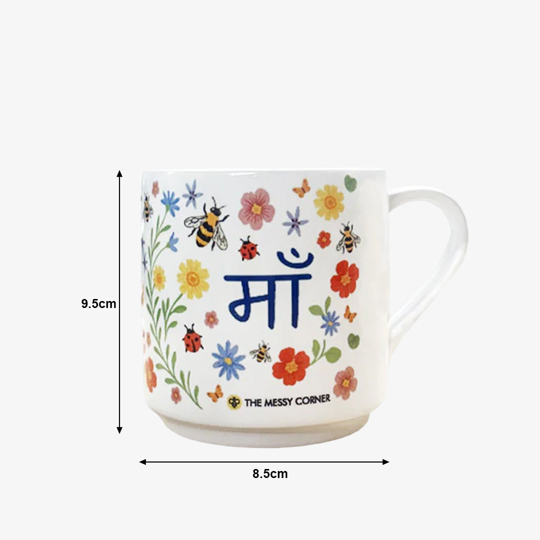 Maa Floral Ceramic Mug – Gift for Mom