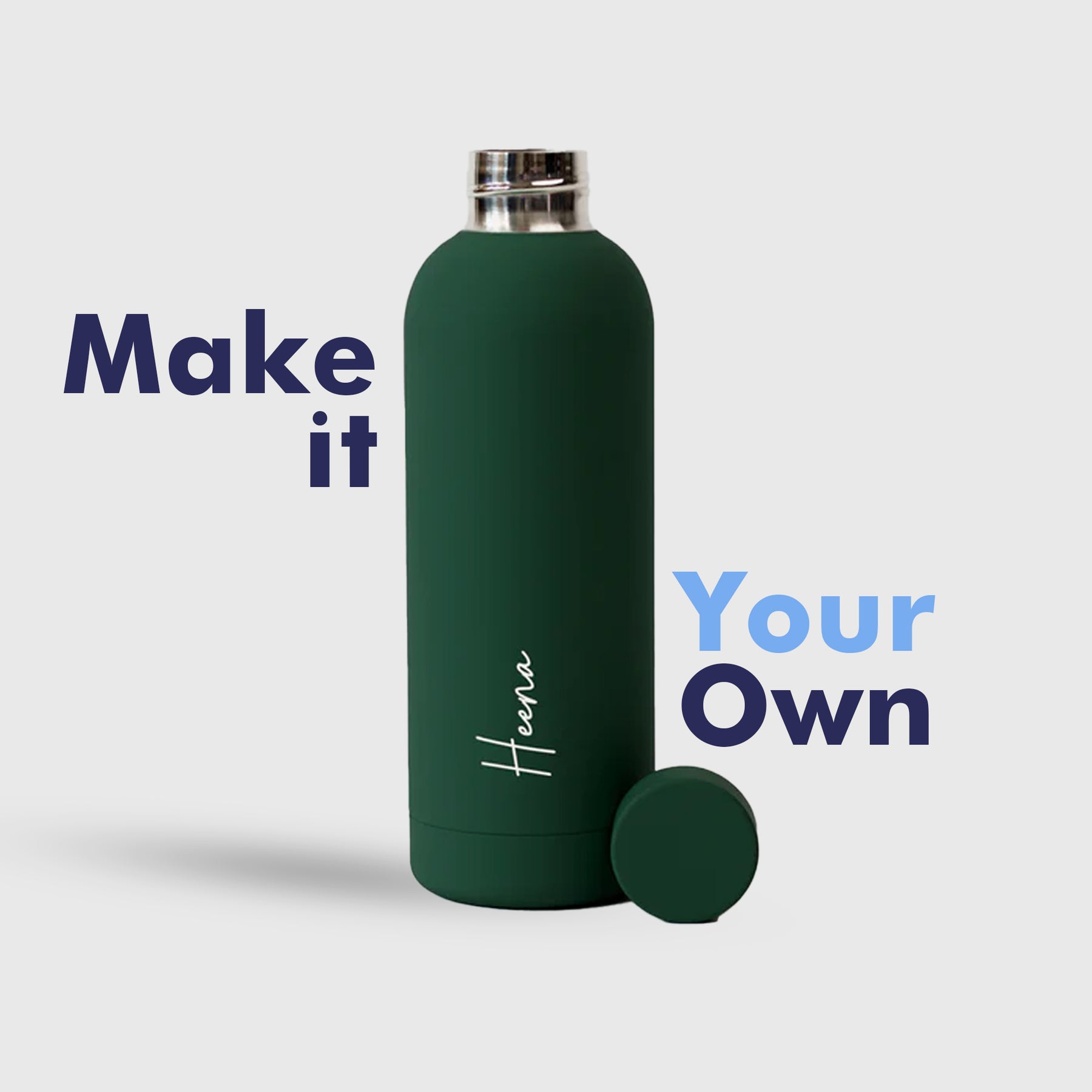 Quench - Personalised Water Bottle - Fern Green