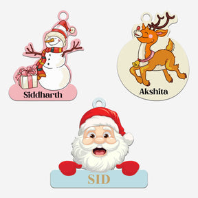 Christmas Ornaments - Set of 3 (Personalised)