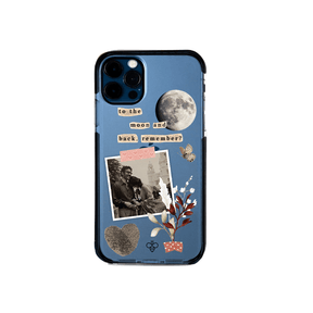 Personalised Silicone iPhone Cover - Moon & Back