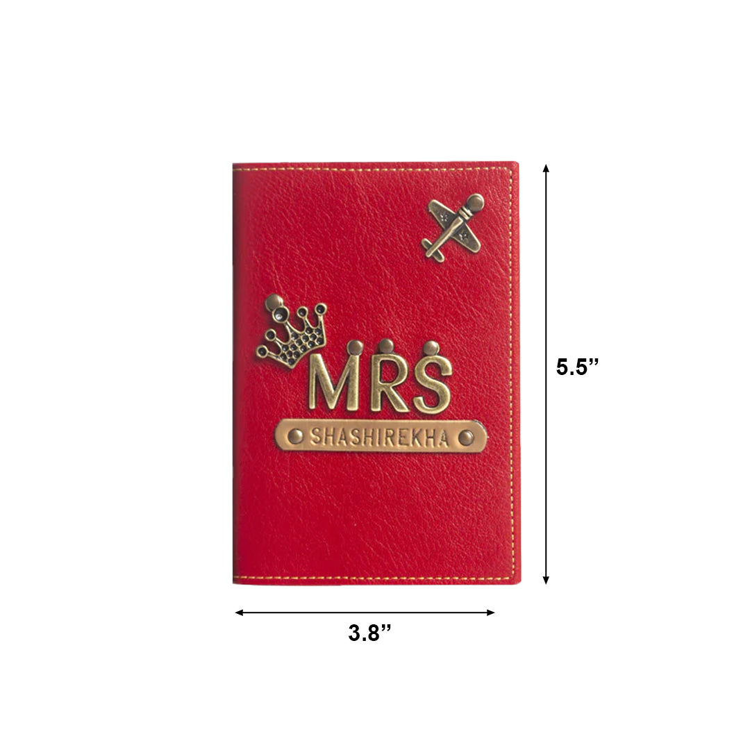 Mr & Mrs Personalized Passport Cover for Him and Her