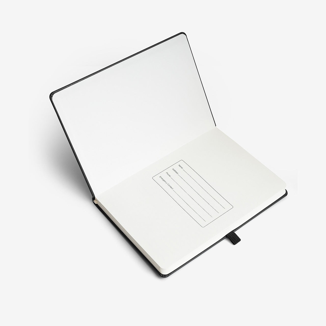 Personalised Black Hardbound Notebook - Gift for Men