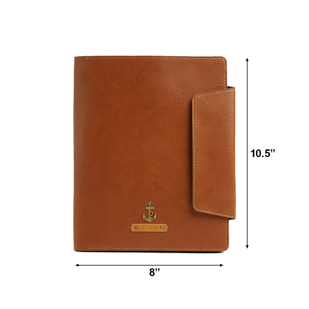 PERSONALISED OFFICE FOLDER -TAN