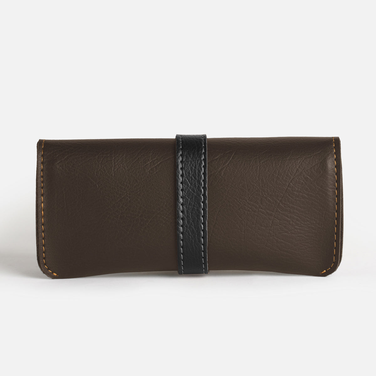 Eyewear Case With Strap - Dark Brown
