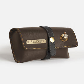Eyewear Case With Strap - Dark Brown