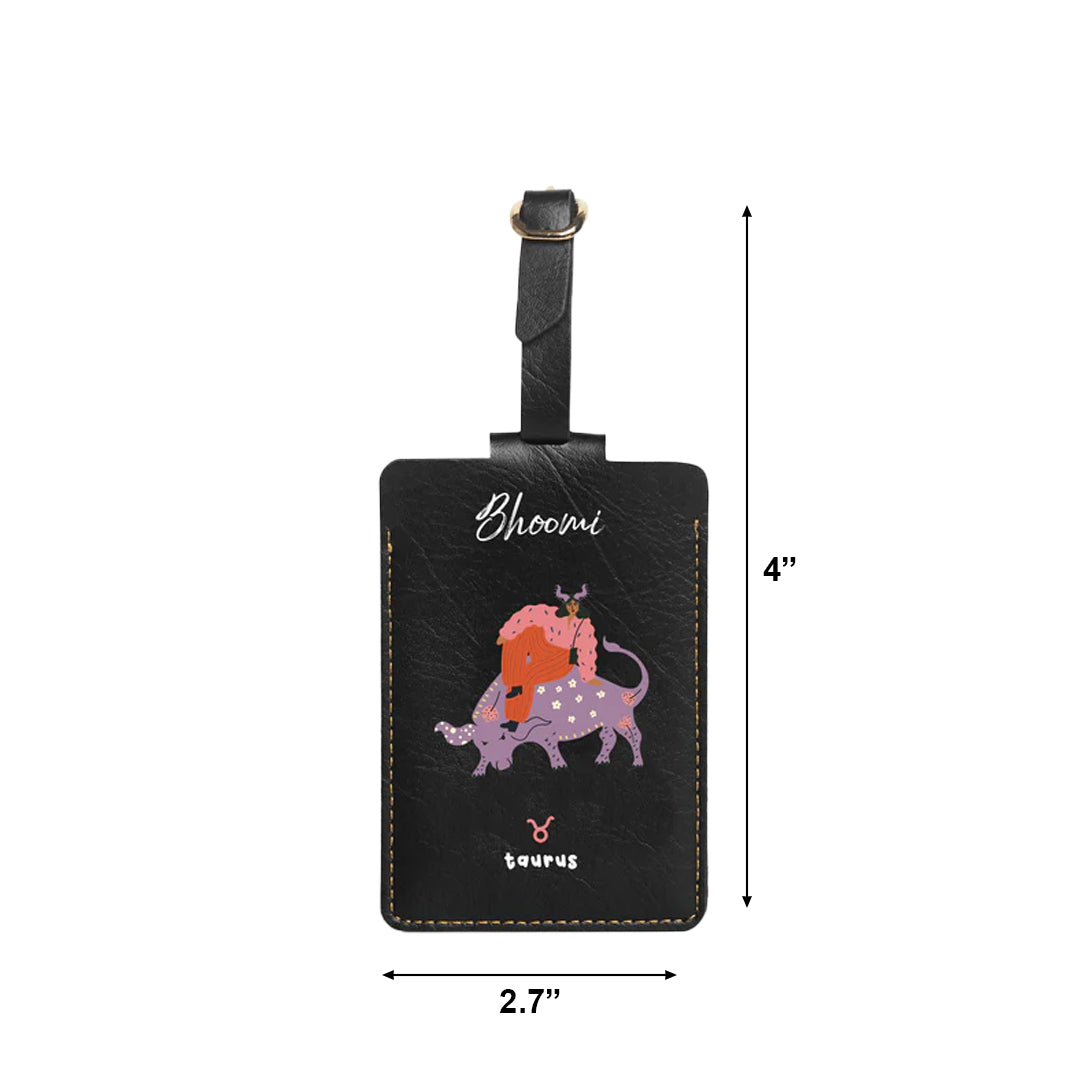 Personalised Luggage/Baggage Tag - Talented Taurus