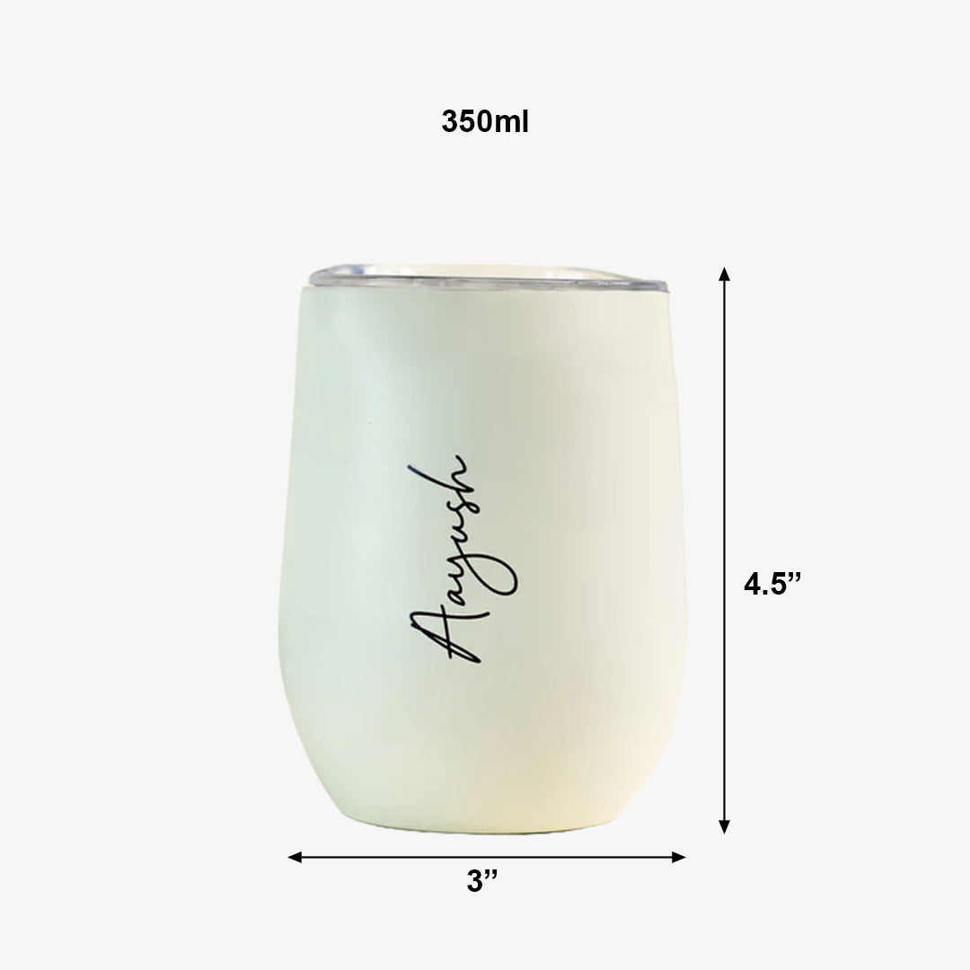 Personalised Travel Cup - White
