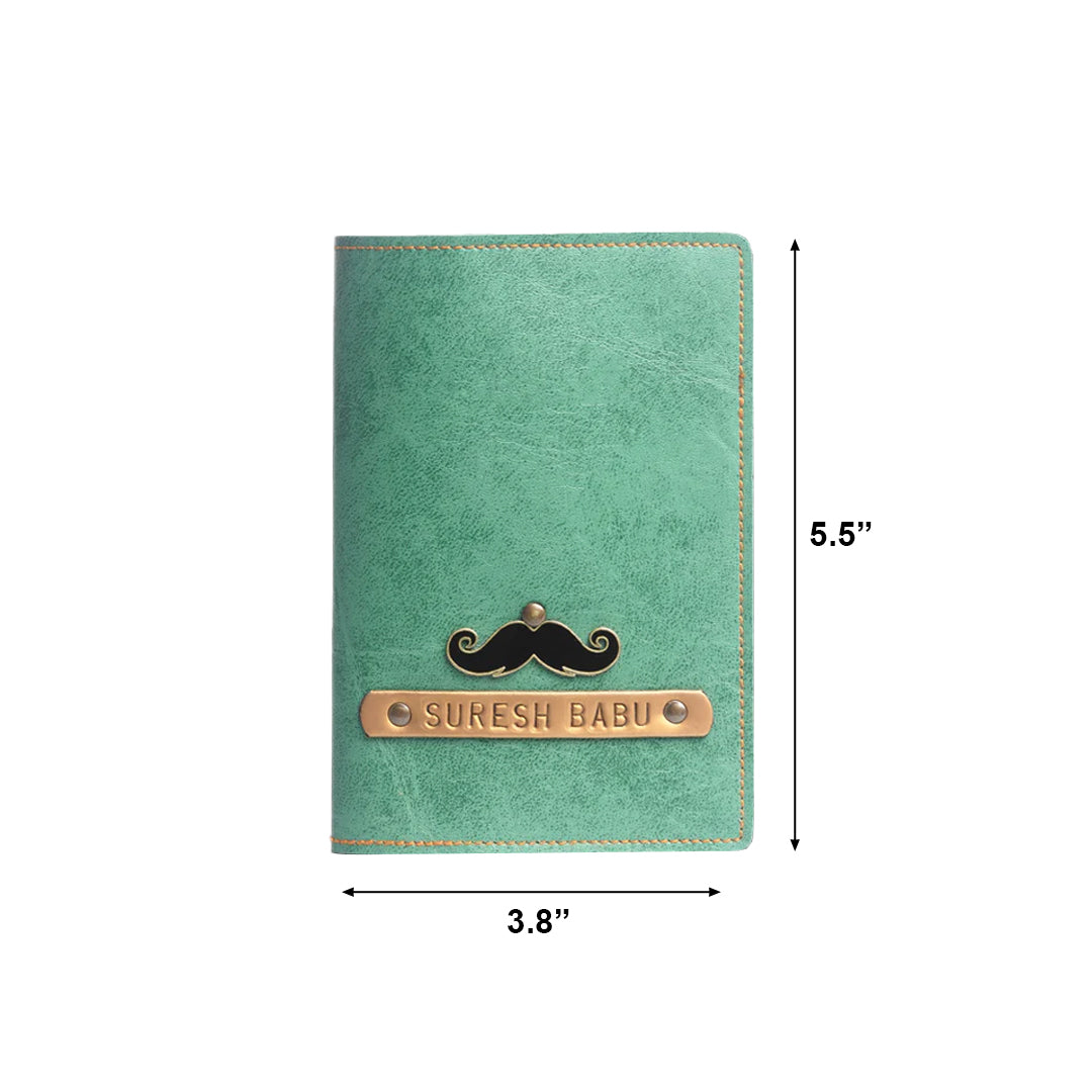 Personalized Passport Cover - Green