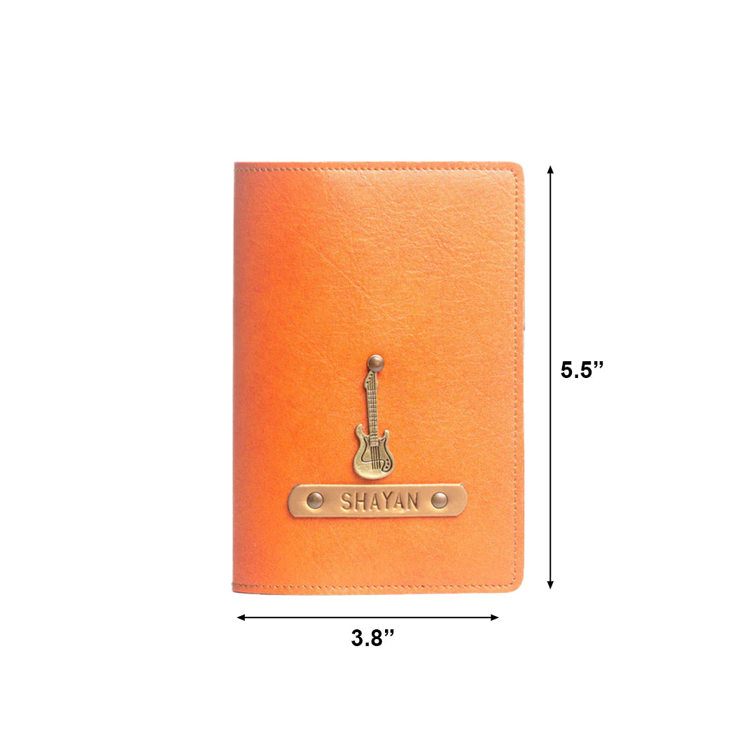 Personalized Passport Cover - Orange