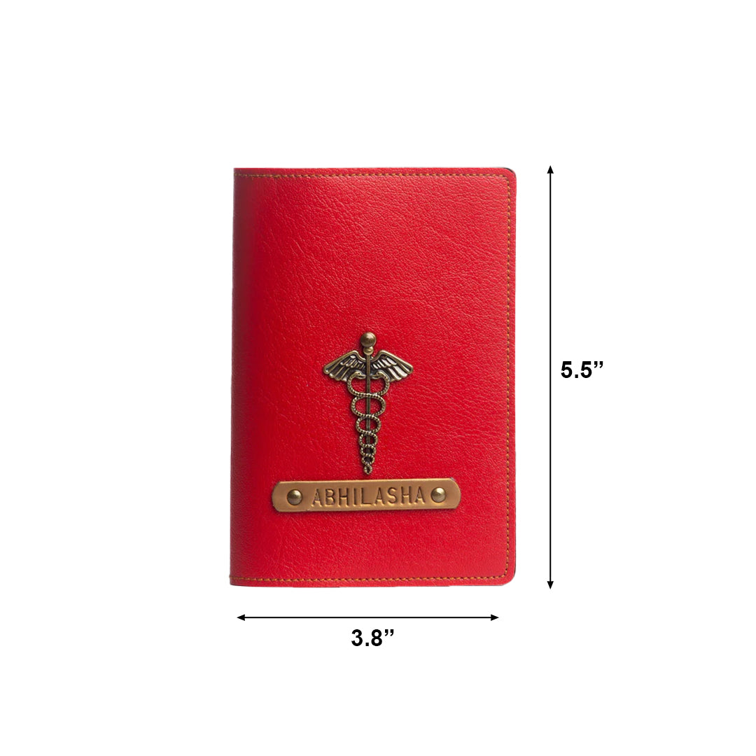 Personalized Passport Cover - Red