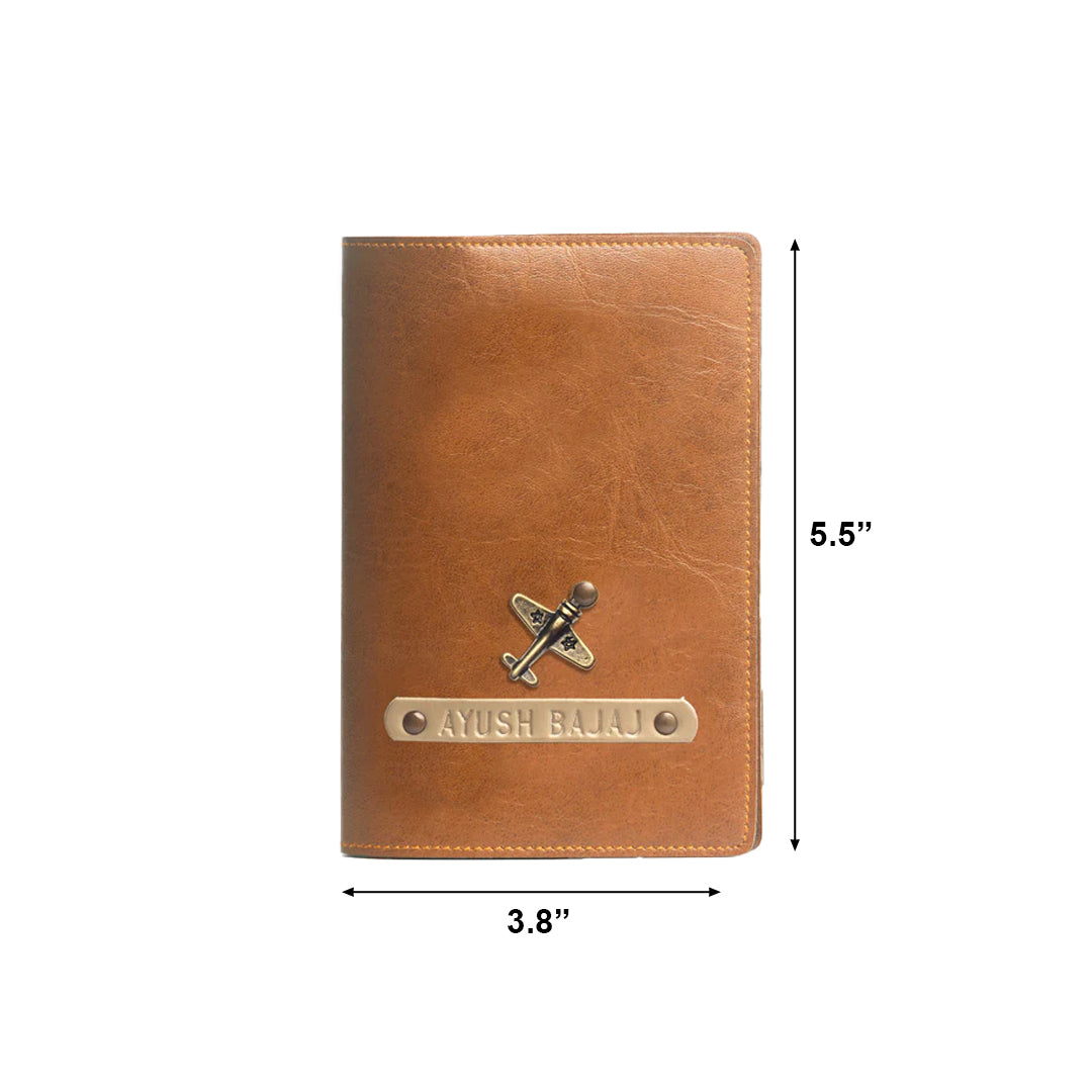 Personalized Passport Cover - Tan