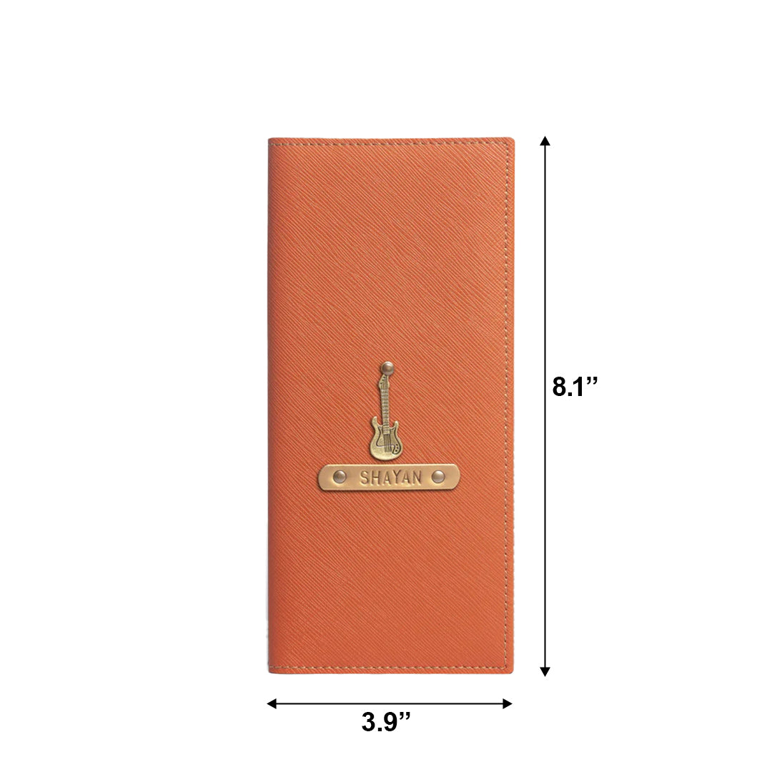 Personalized Travel Wallet - Orange