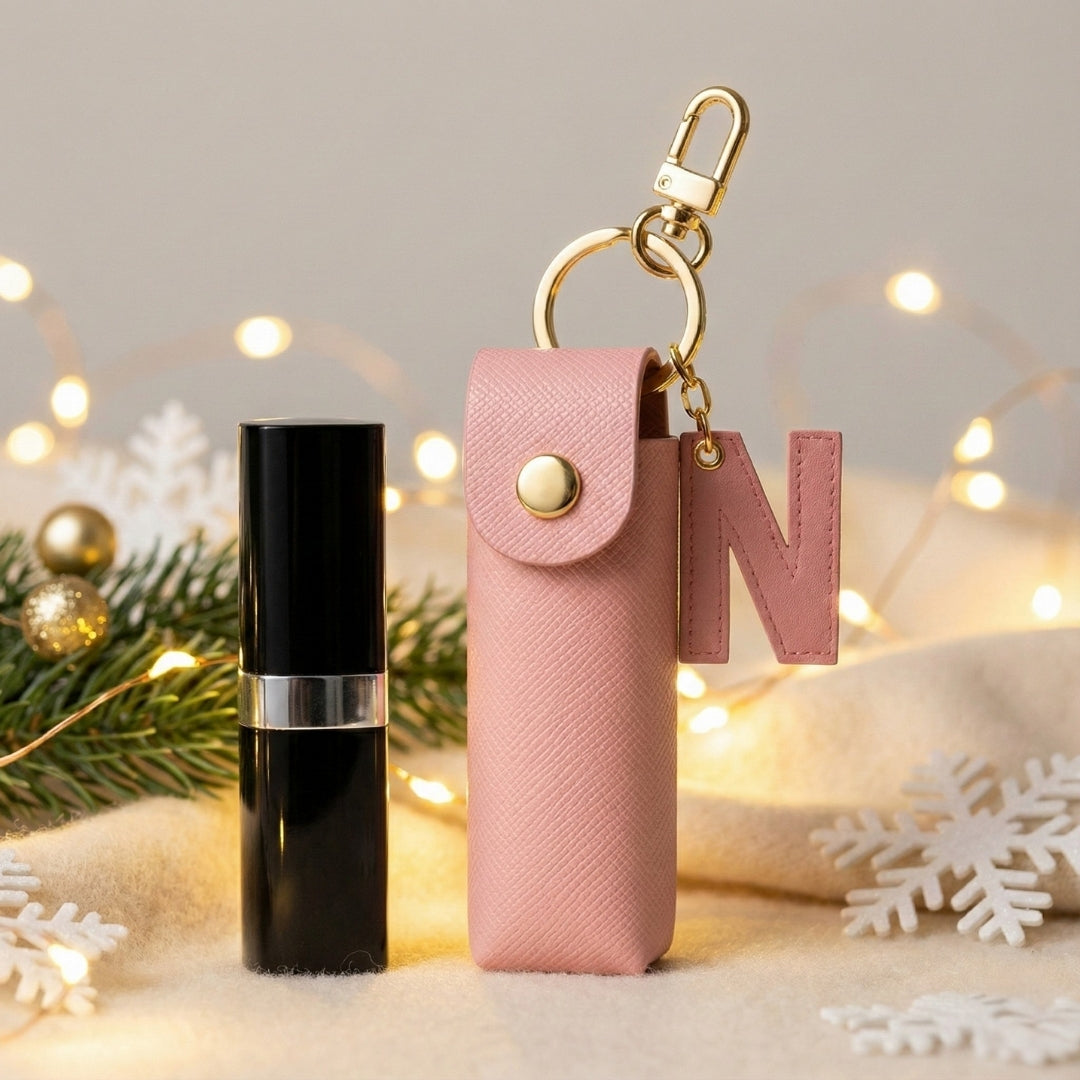 Personalised Lipstick Keychain - Salmon Pink