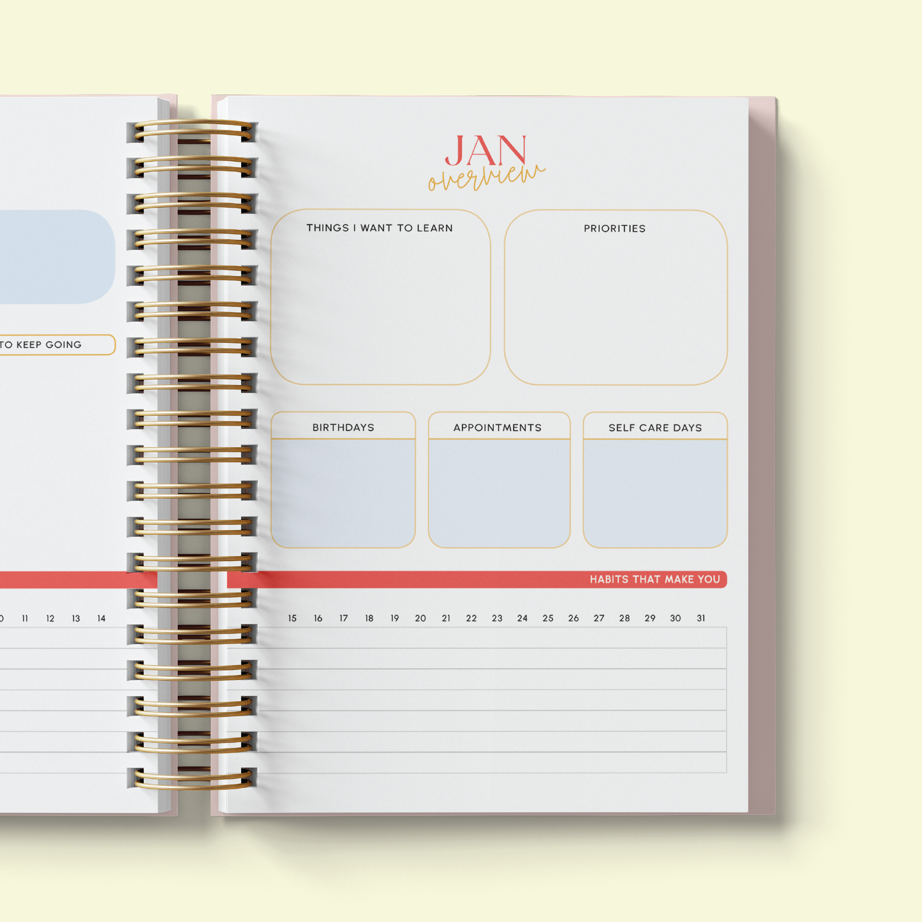 Personalised Planner 2024- Set of 2 (Dated)