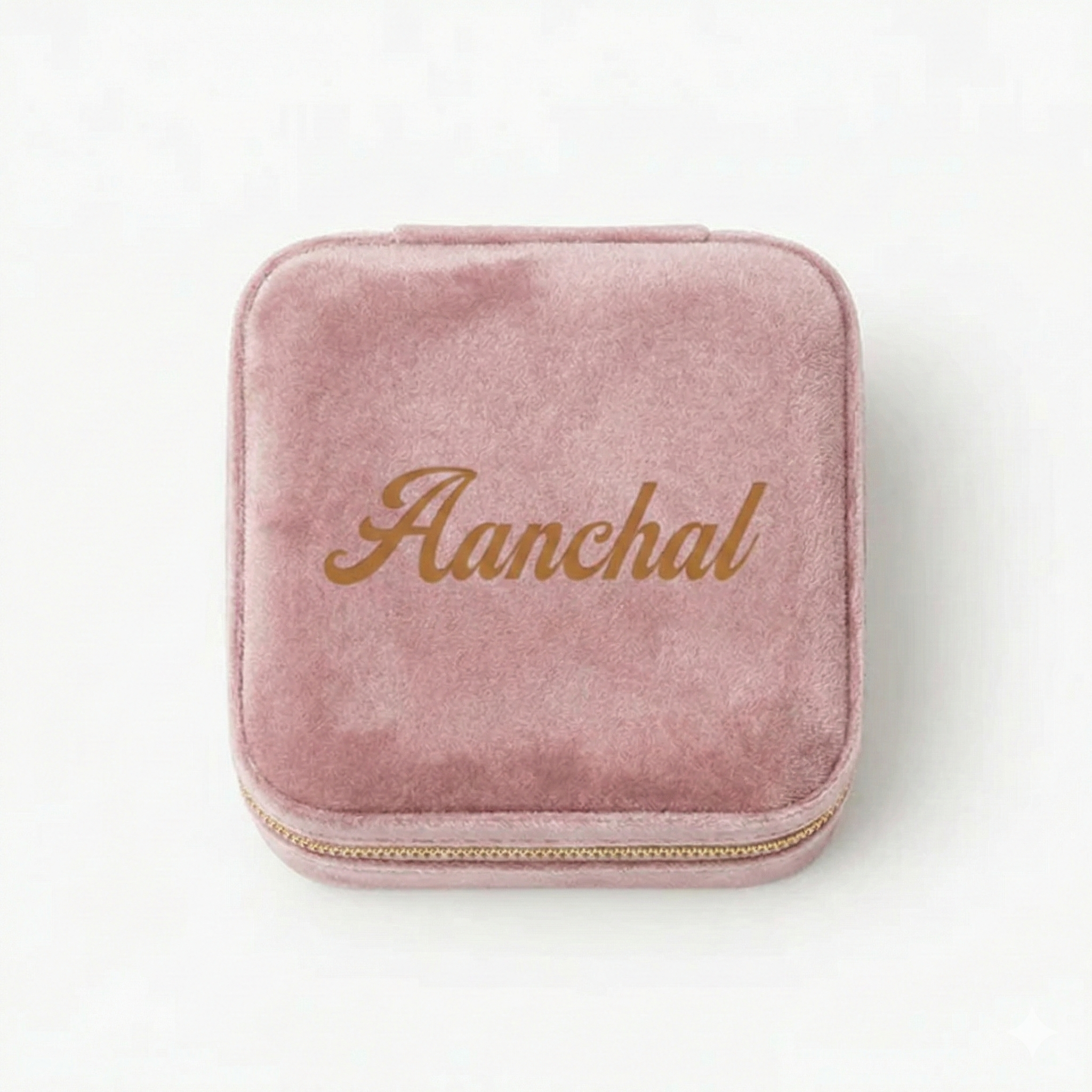 Travel Jewellery Box | Compact & Stylish Organizer - Velvet Pink