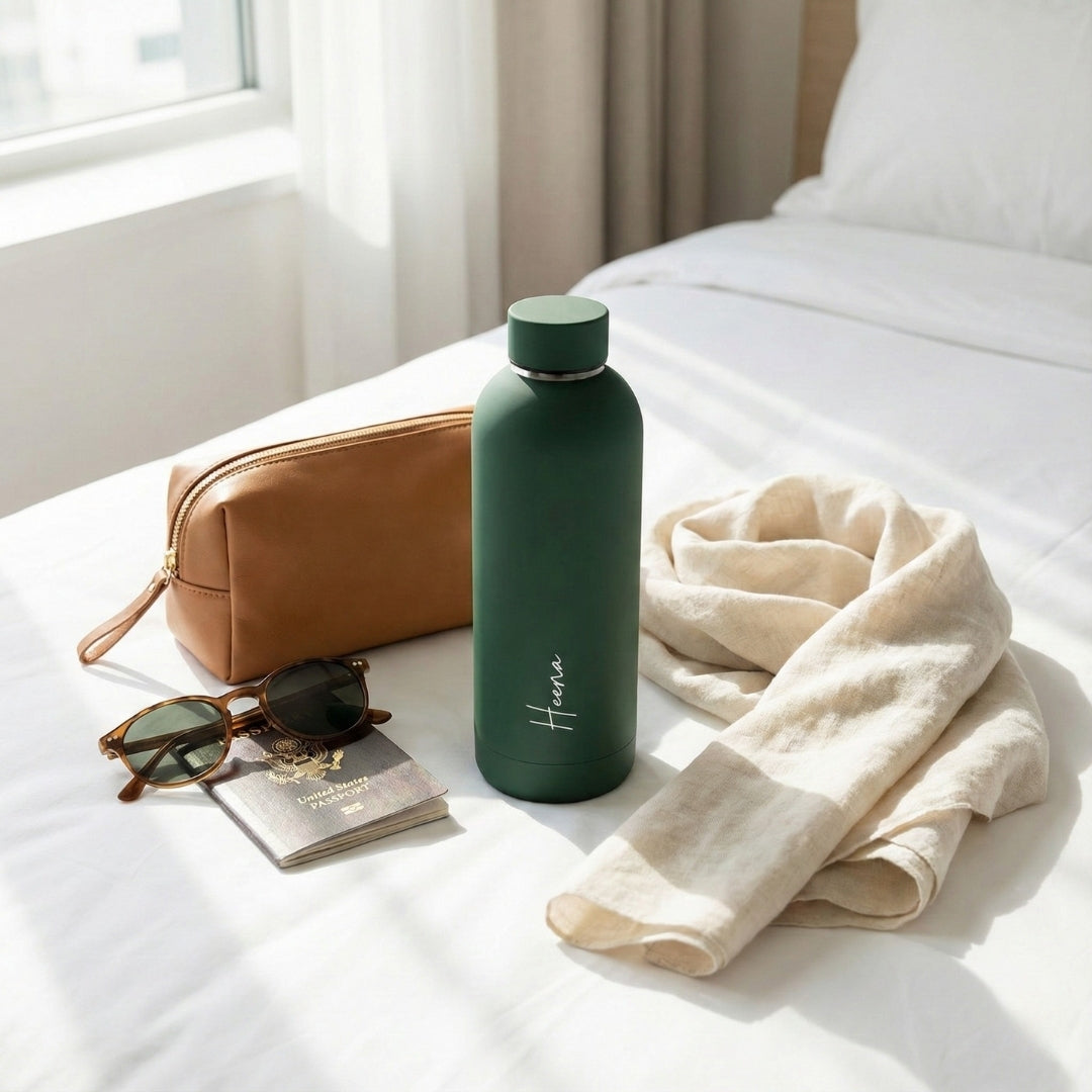 Quench - Personalised Water Bottle - Fern Green