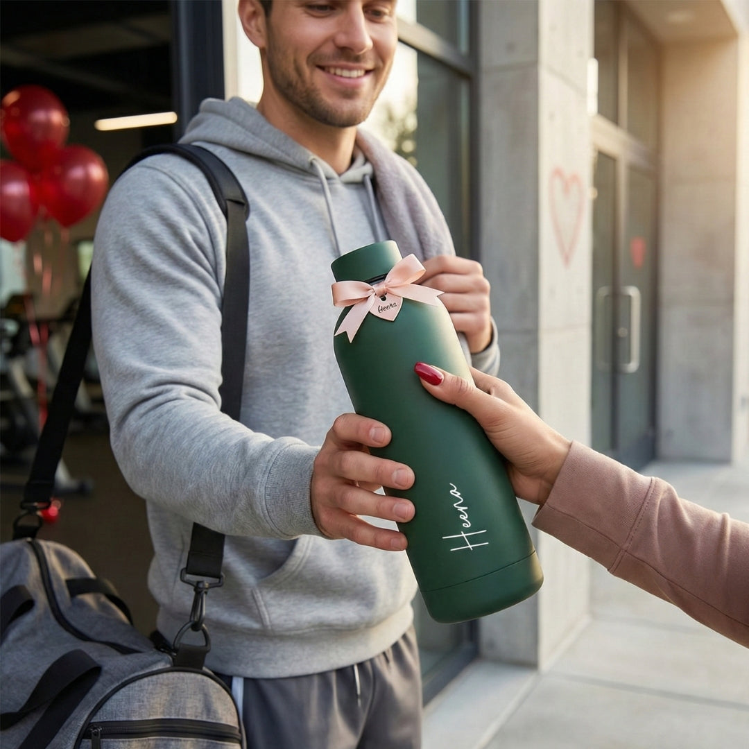 Quench - Personalised Water Bottle - Fern Green