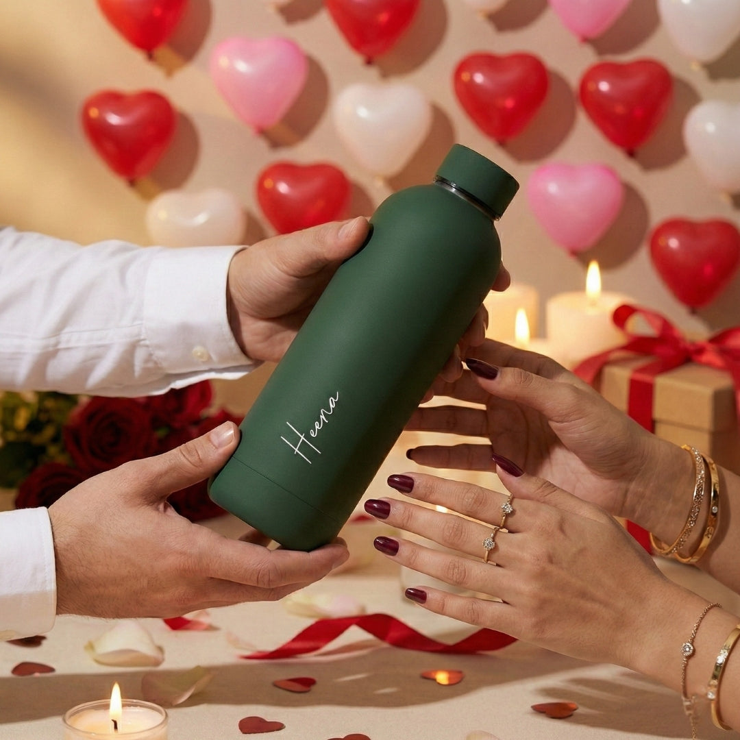 Quench - Personalised Water Bottle - Fern Green