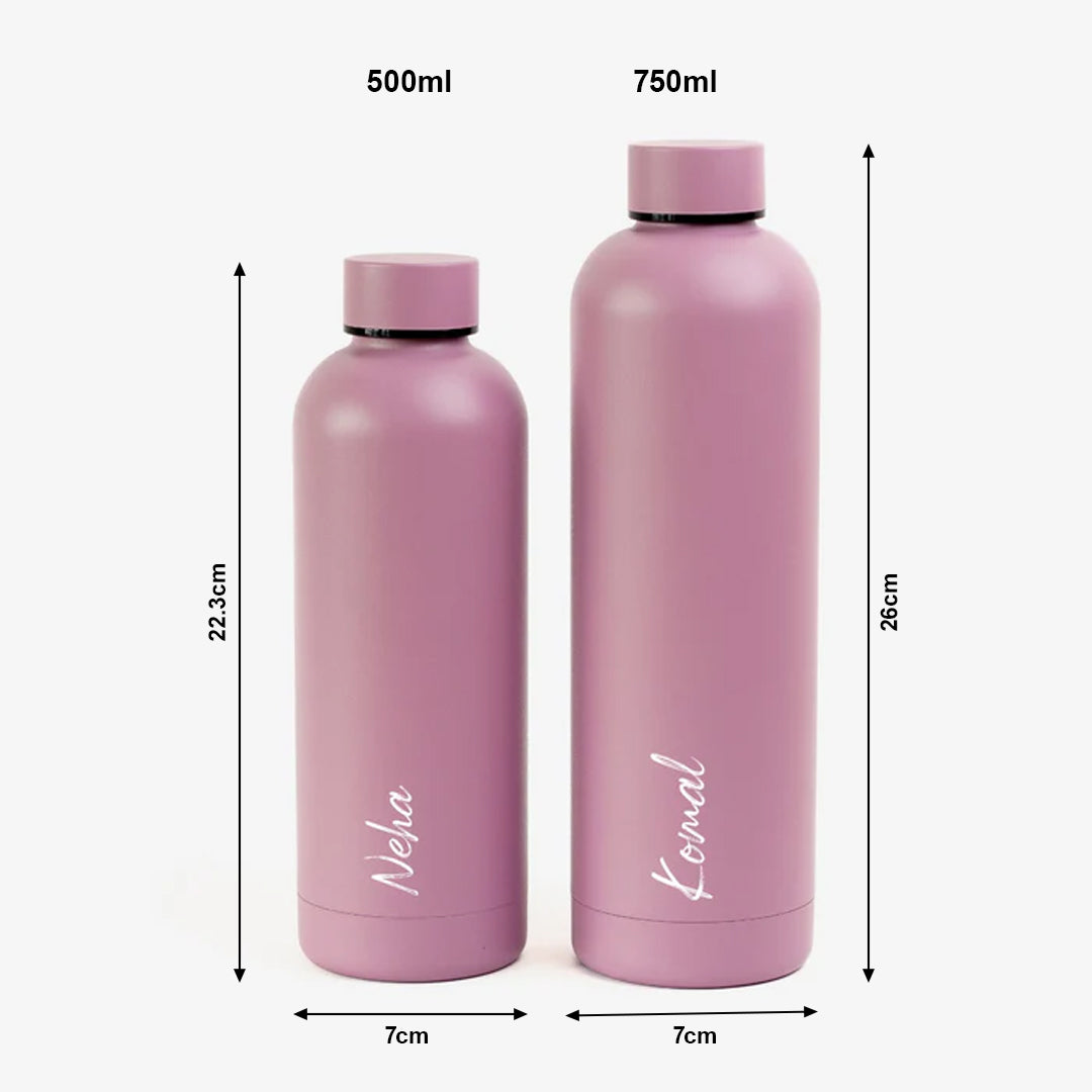 Quench - Personalised Water Bottle - Misty Rose