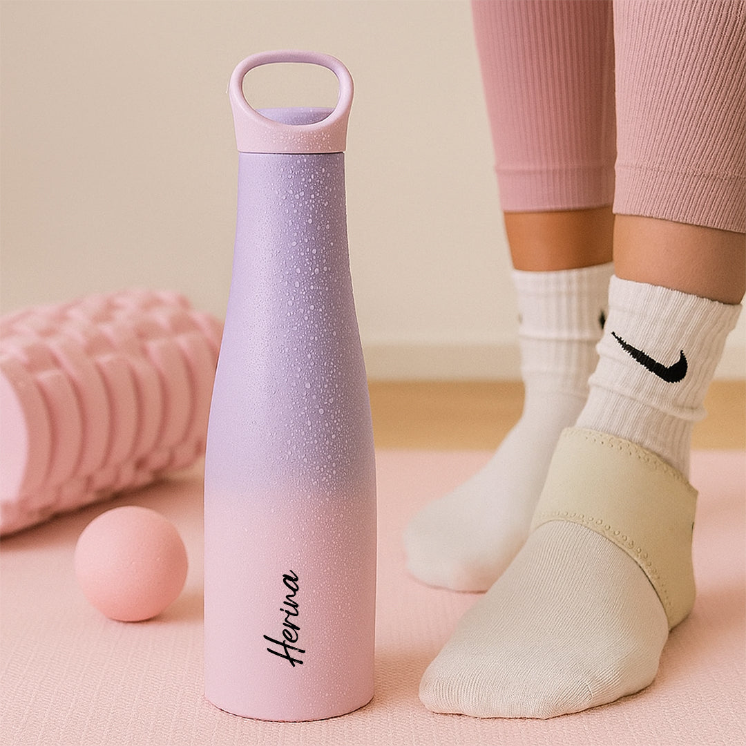 RIO – Premium Personalised Hydration Bottle - Pink Ombre (620 ML)