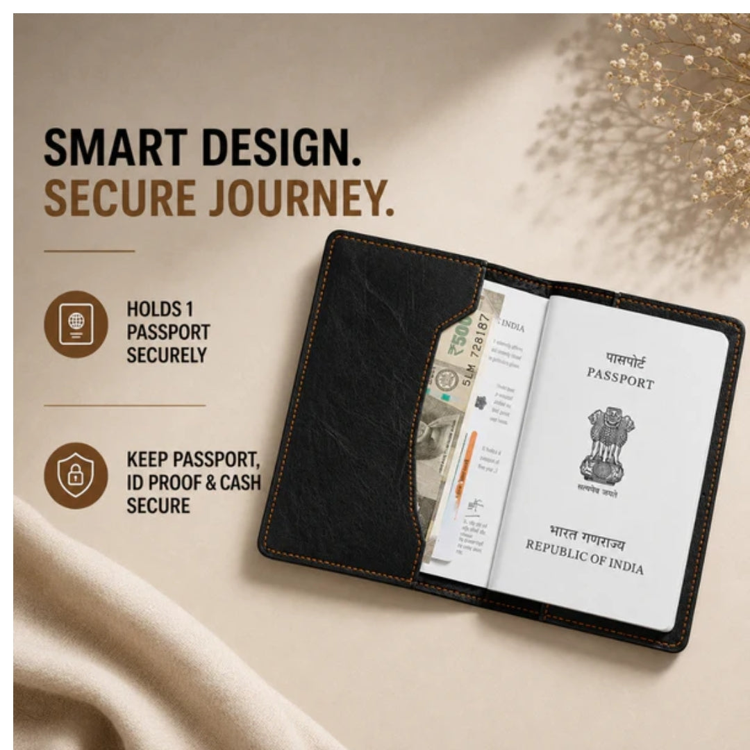 Personalized Passport Cover - Postcards from India - Mumbai