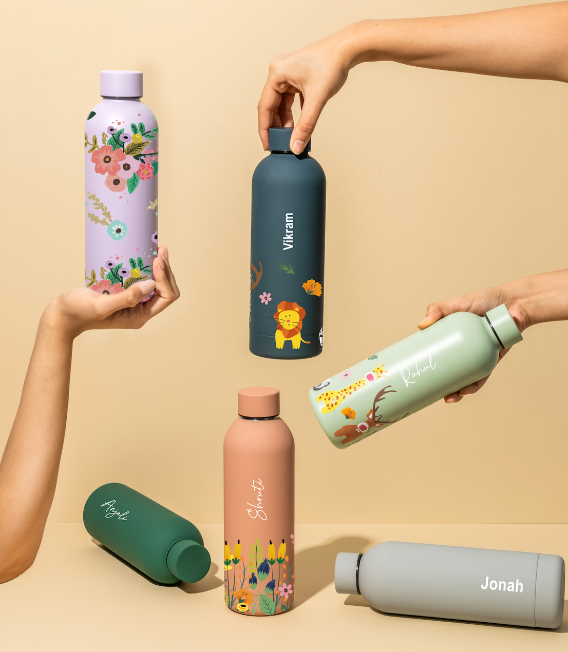 Quench - Personalised Water Bottle - Zoo Kingdom