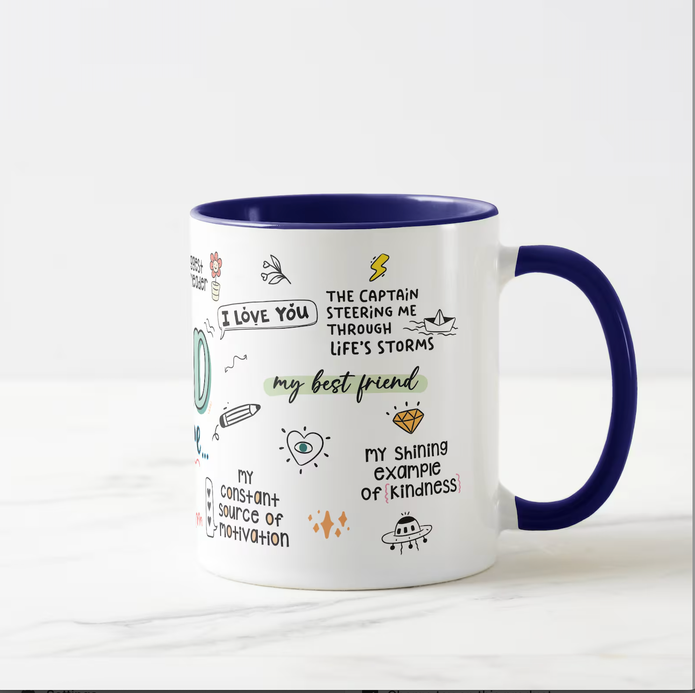 Ceramic Mug | Inspirational Coffee Cup for Dad