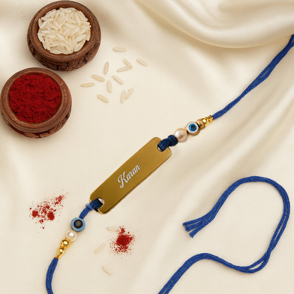 Personalised Engraved Rakhi- Evil Eye