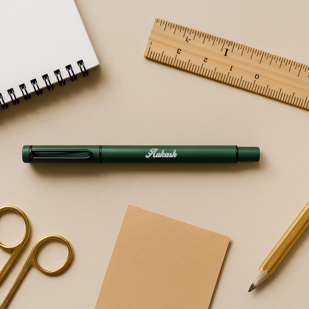 Sereno Personalised Pen - Bottle Green