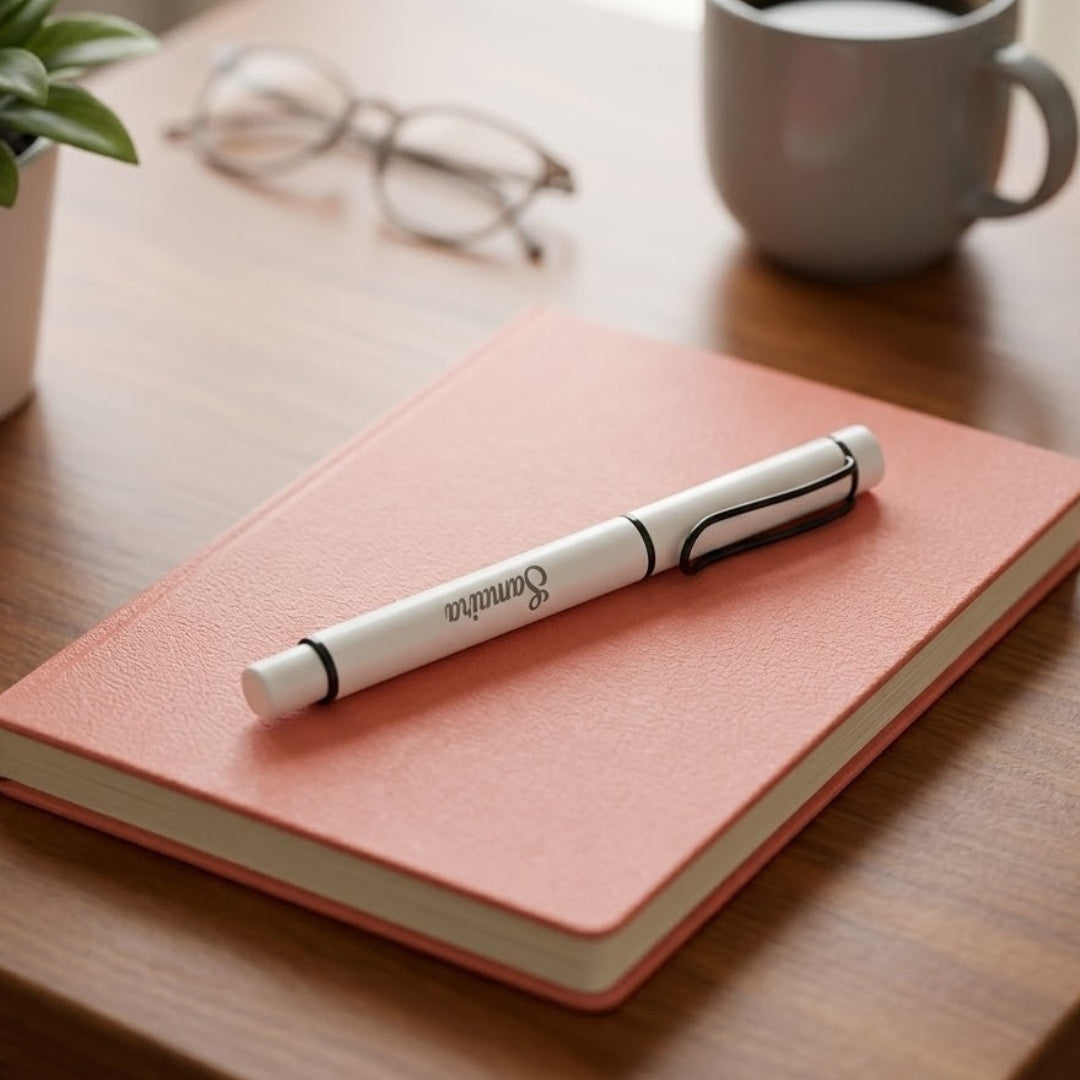 Sereno Personalised Pen - White