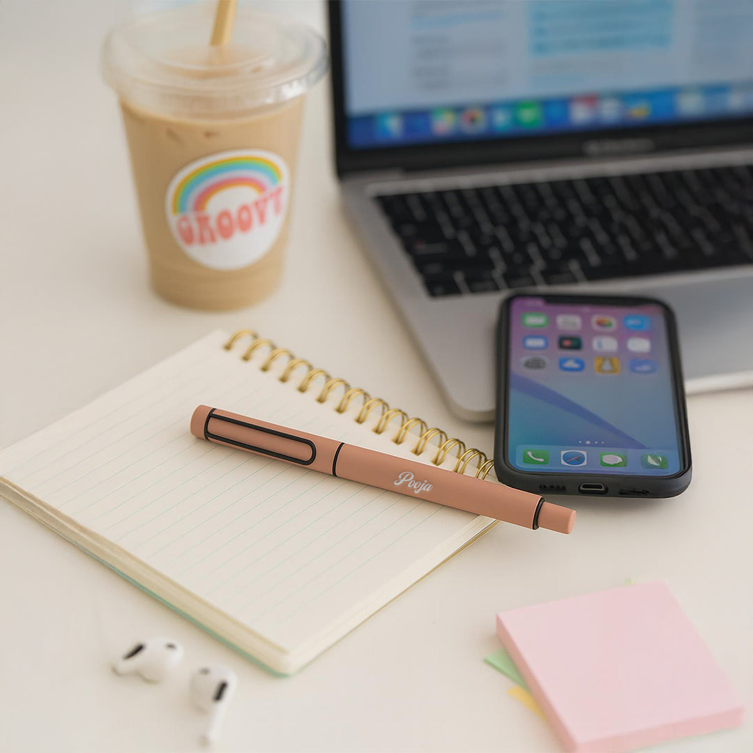 Sereno Personalised Pen - Warm Peach