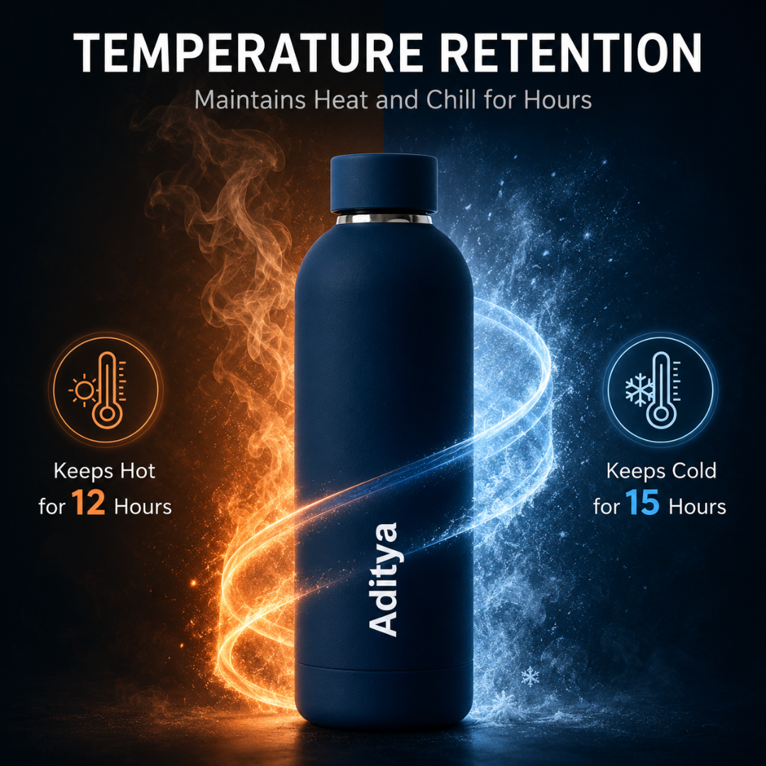 Quench - Personalised Water Bottle - Space Blue