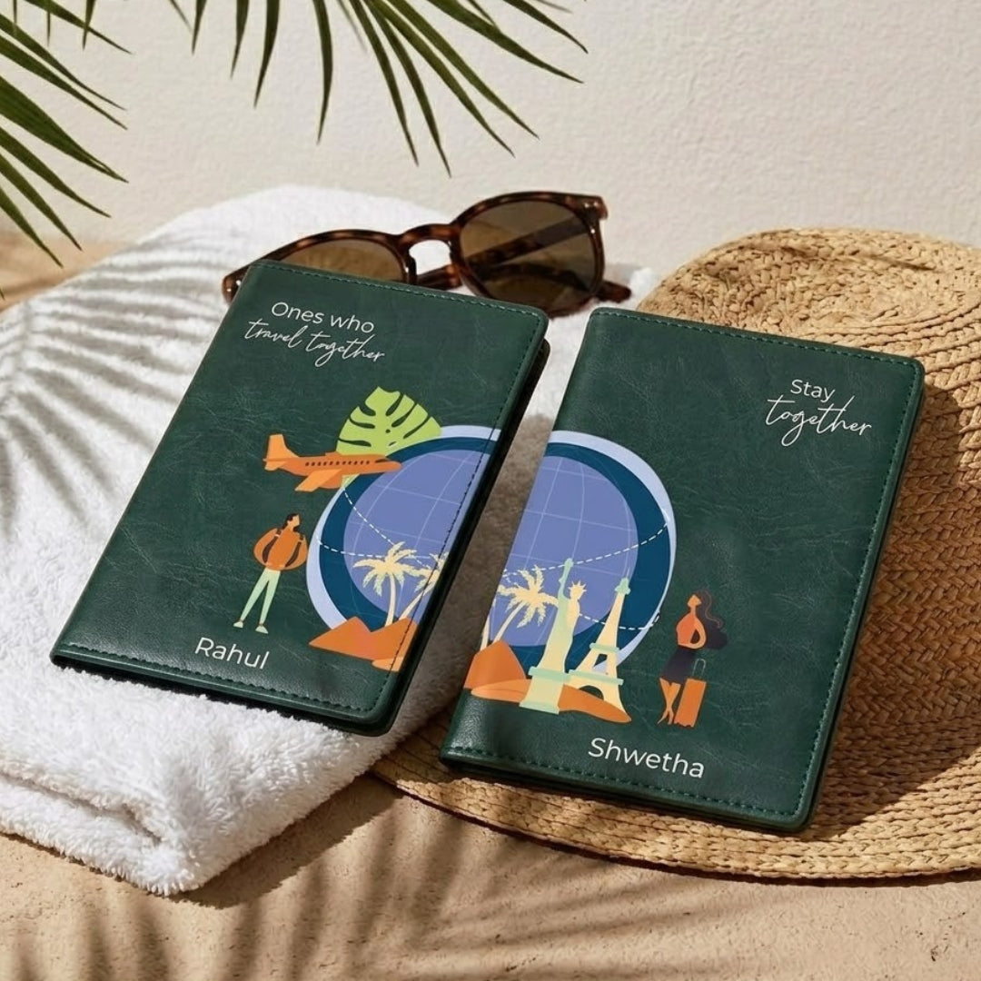 Stay together - Personalized Couple Passport Cover