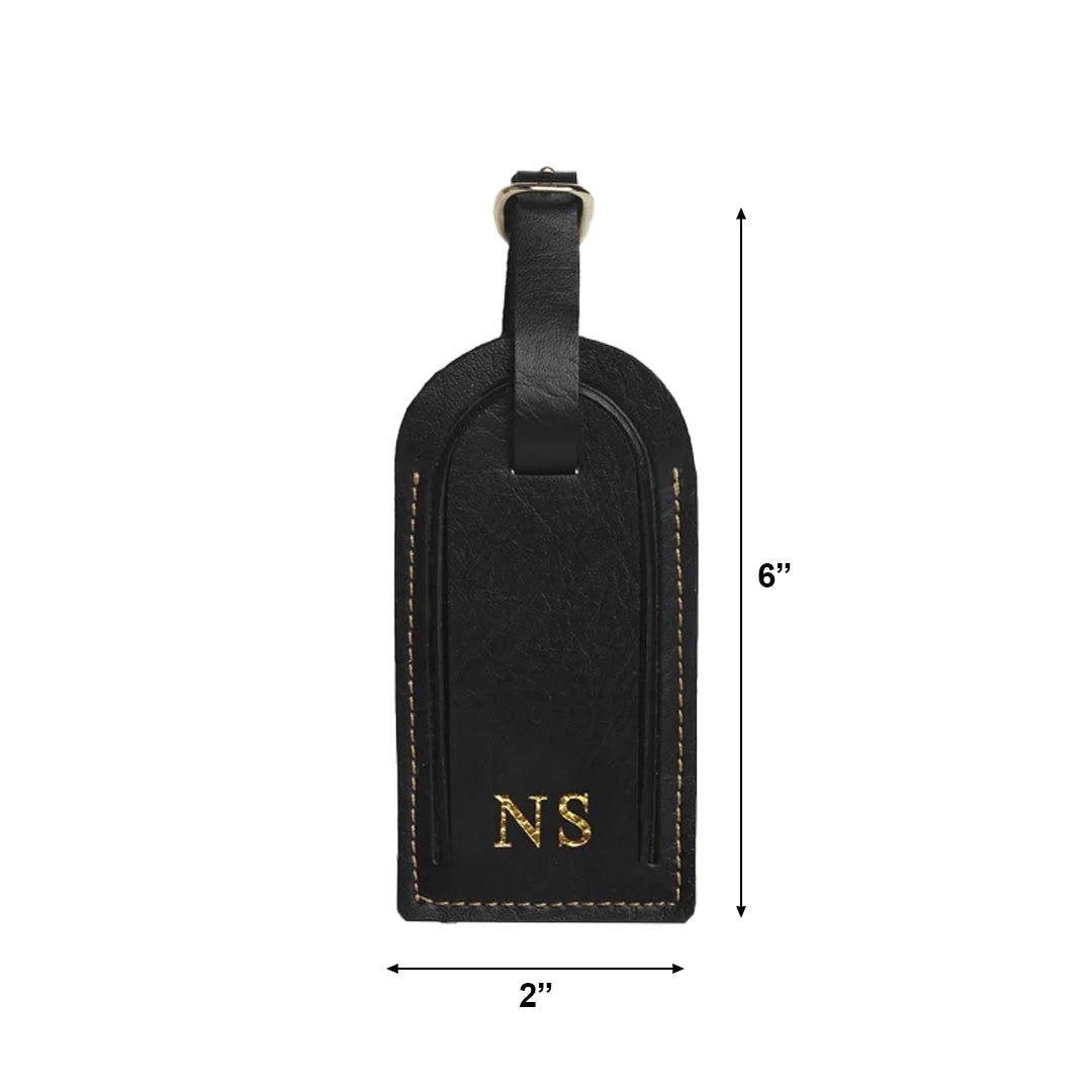 Stella Personalised Luggage Tag - Black