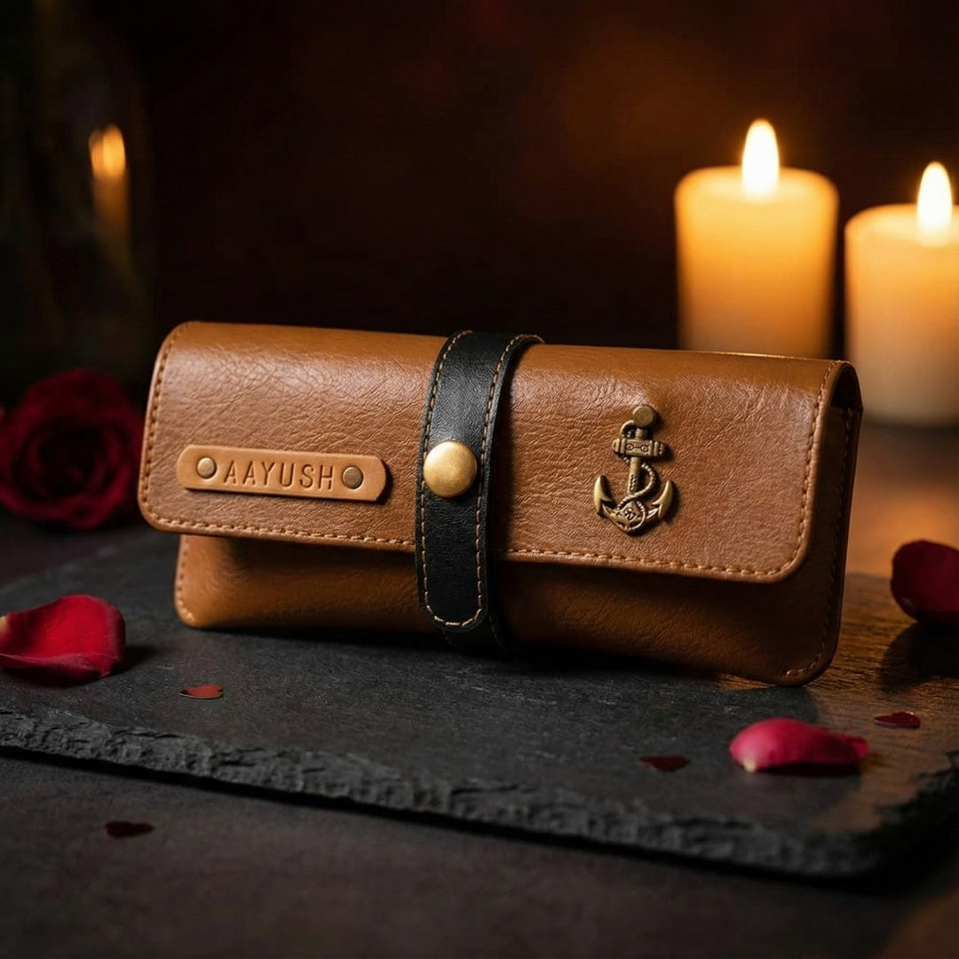 Eyewear Case With Strap - Tan