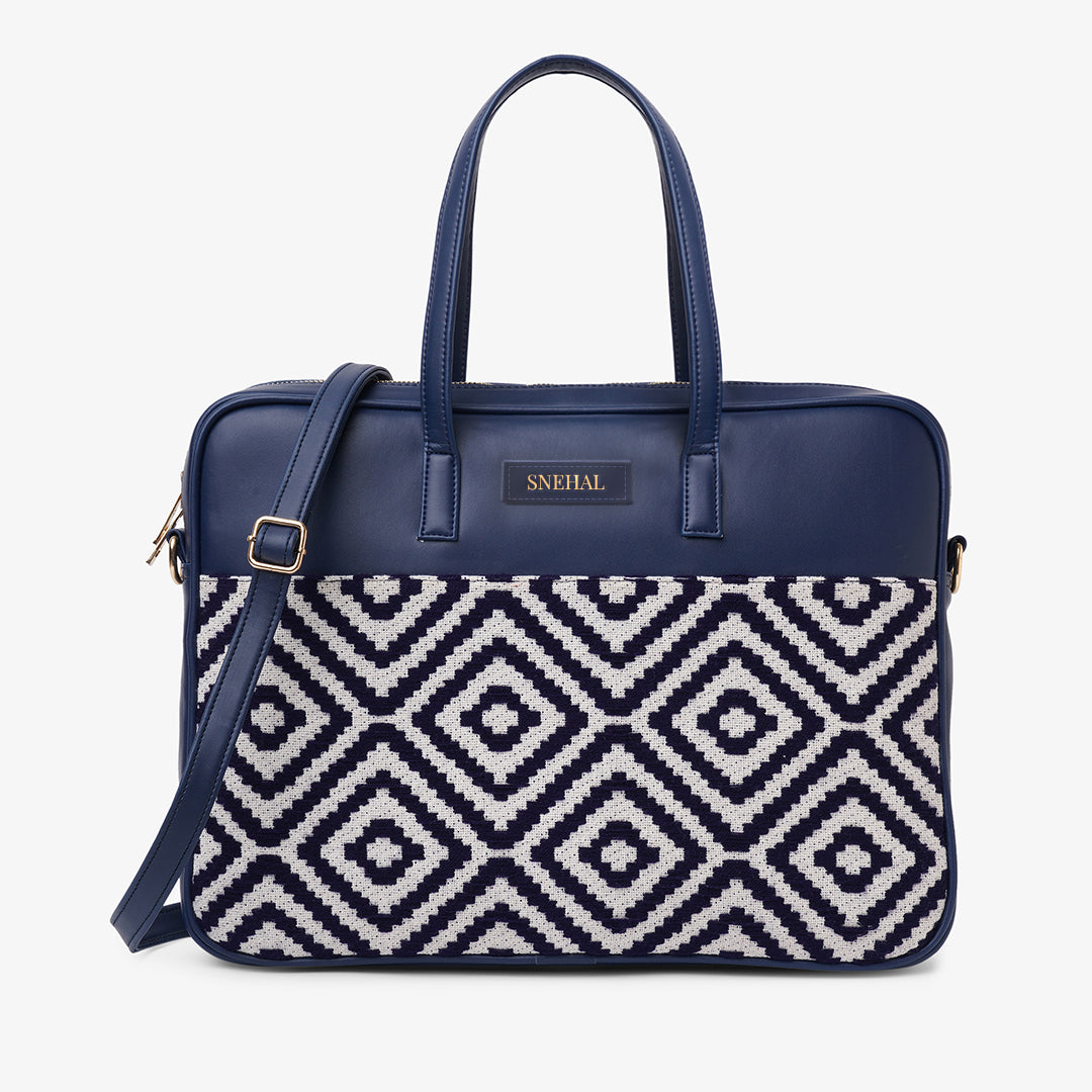 Classic Blue Colour Laptop Bags For Women