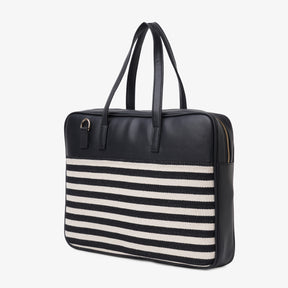 The Messy Corner- Personalised Laptop Bag - Classic Stripes