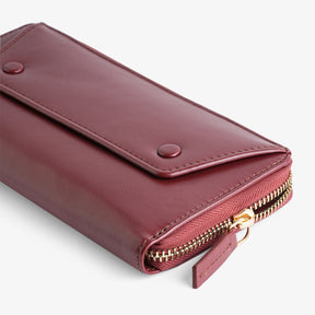 Verve Zip-around Womens Wallet - Wine