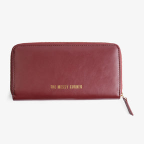 Verve Zip-around Womens Wallet - Wine