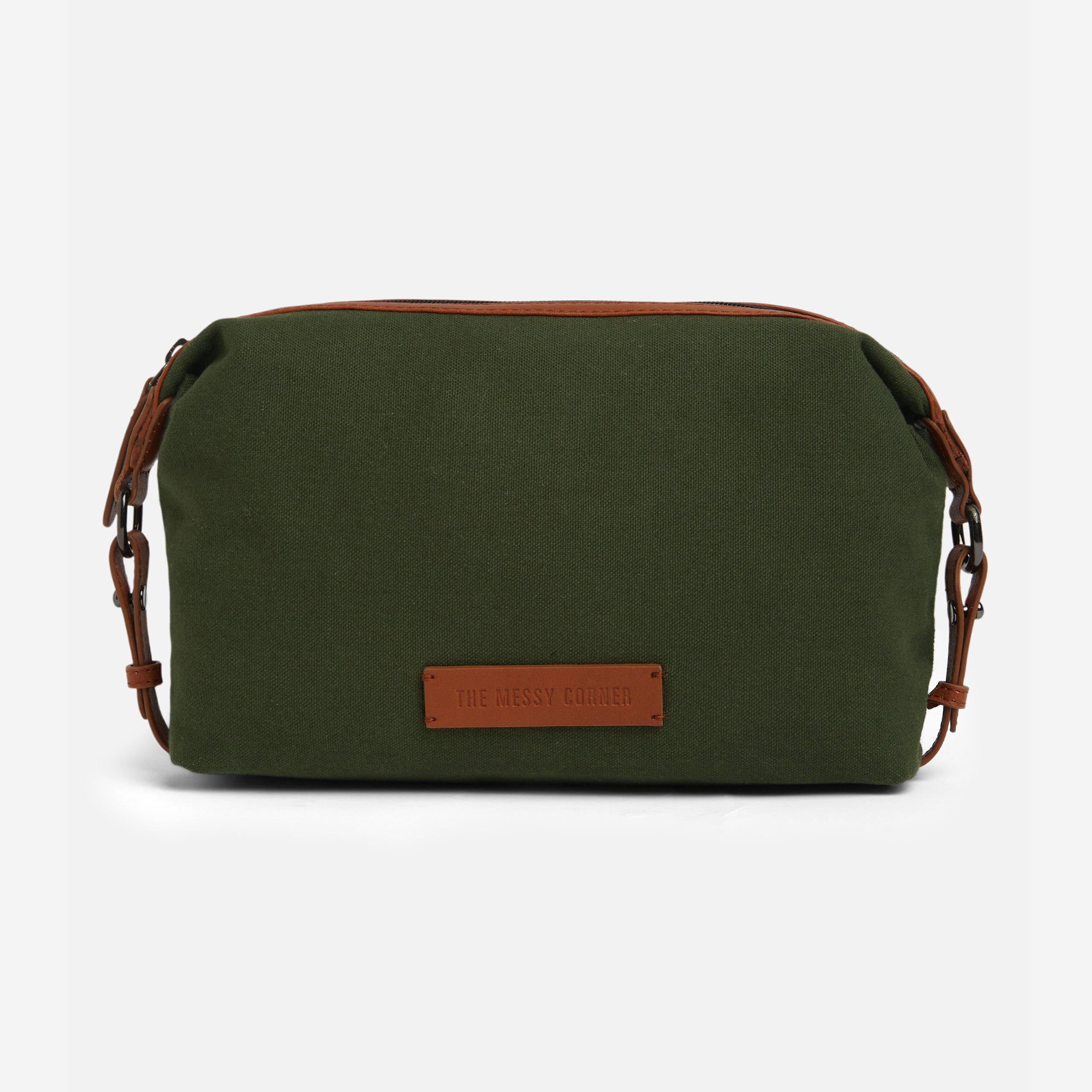 Personalised Canvas Pouch - Olive
